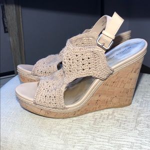 Beige Wedges